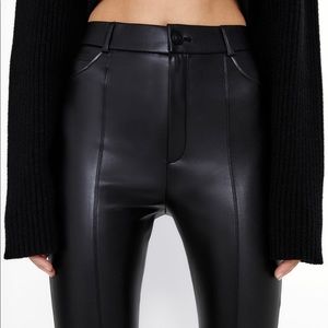 Zara Faux Leather Leggings